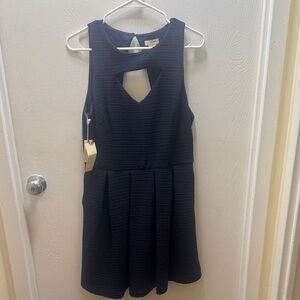 Navy Blue A. Moss sleeveless cut out dress size 8 New w/tags